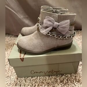 Crown Vintage Girls Toddler Boots - Size 9T